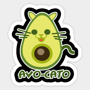 'Avocato Avocado Cat' Awesome Avocados Gift Shirt Sticker